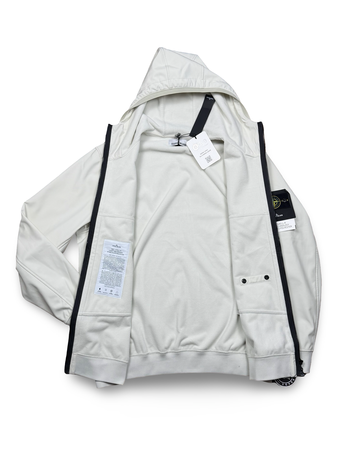 Stone Island Soft Shell-R e.dye Technology In Recycled Polyester