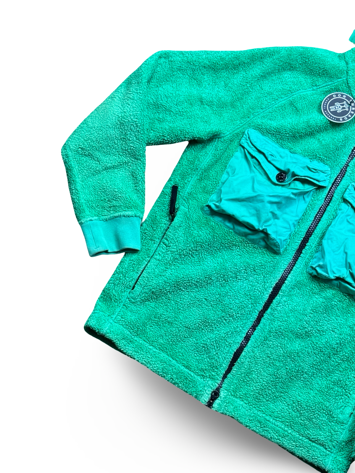Stone Island Double Pocket Teddy Fleece Zip Up