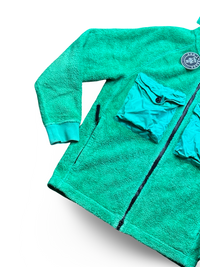 Stone Island Double Pocket Teddy Fleece Zip Up