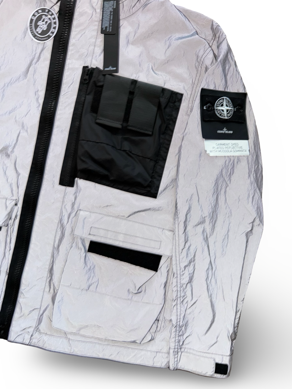 Stone Island Garment Dyed Plated Reflective With Mussola Gomata