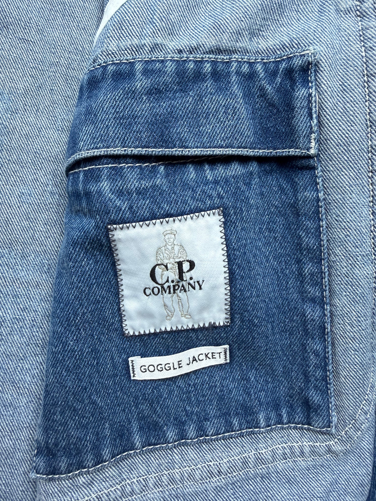 CP Company x Palace Denim 14 3/4Oz 3 in 1 Goggle Jacket