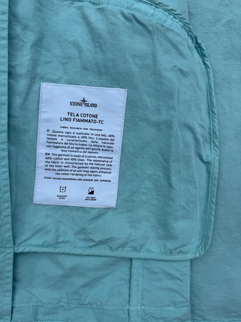 Stone Island Tela Cotone Lino Fiammato-TC