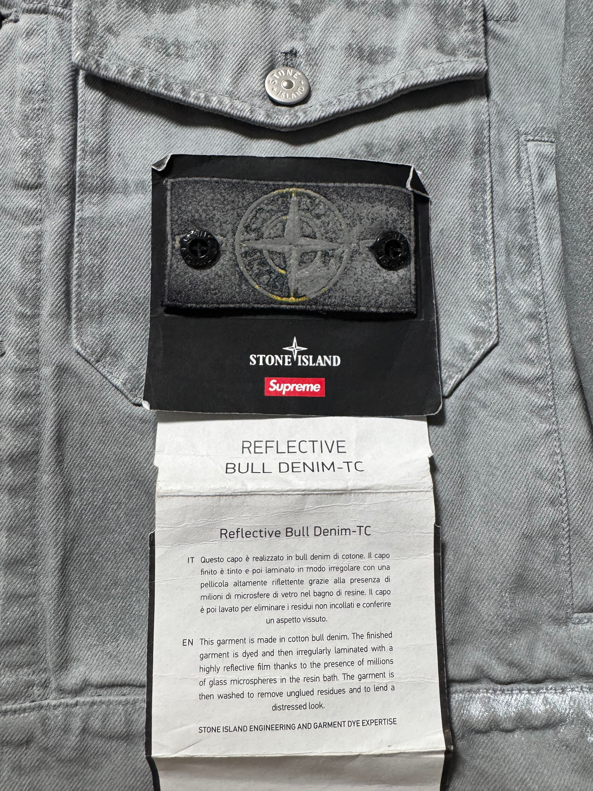 Stone Island Reflective Bull Denim-TC