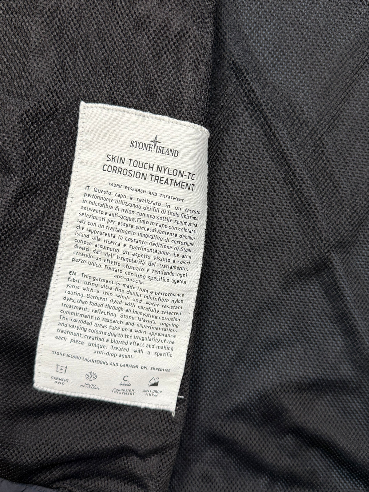 Stone Island Skin Touch Nylon-TC Corrosion Treatment