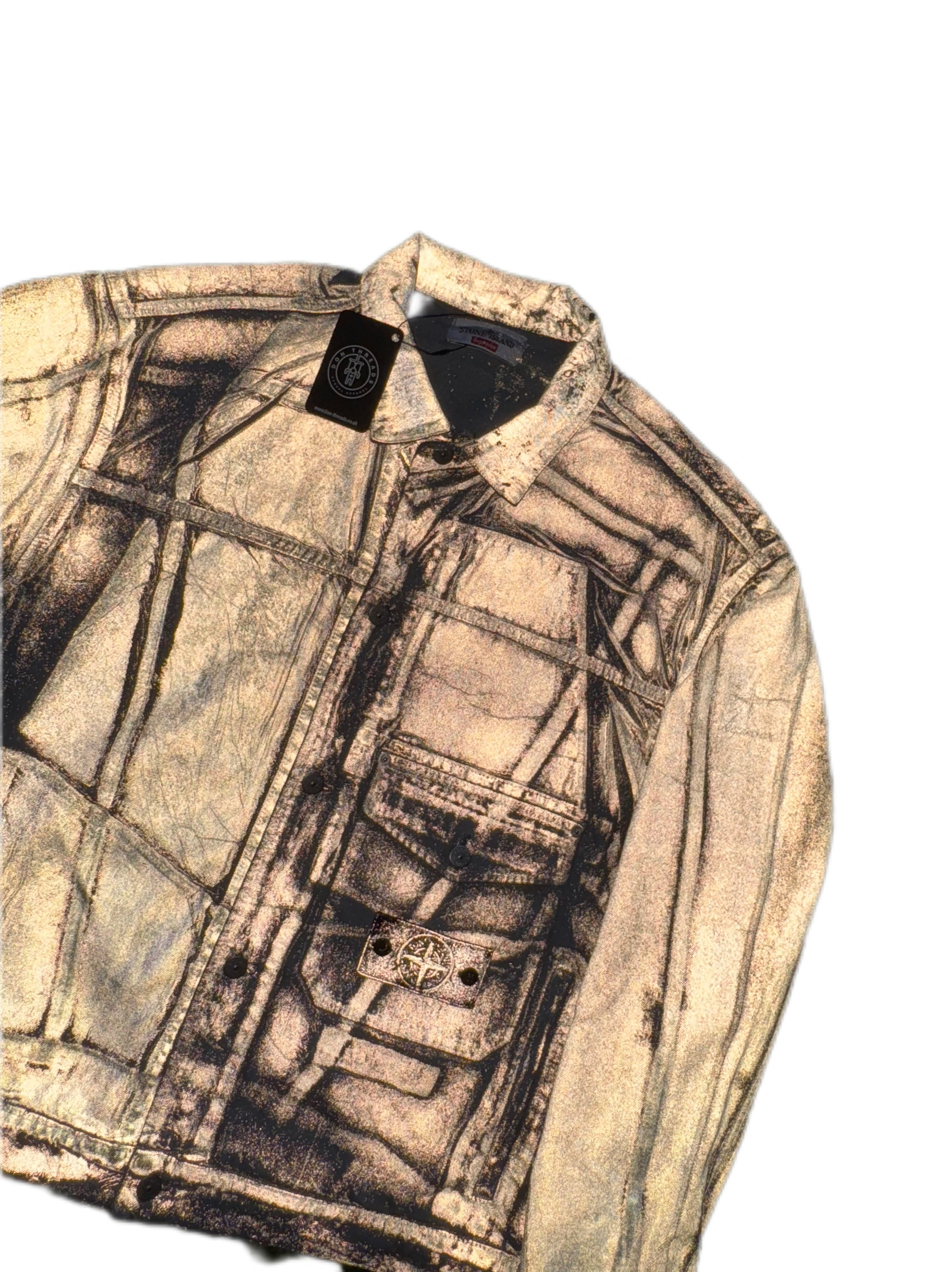 Stone Island x Supreme Reflective Bull Denim-TC – DON Threads