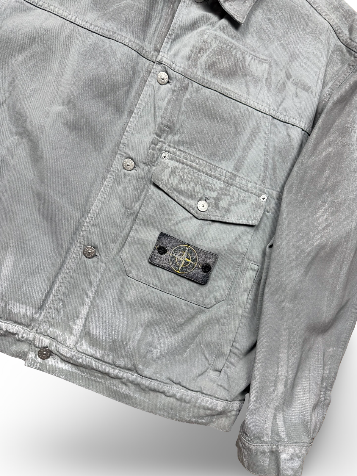 Stone Island | Supreme Reflective Bull Denim-TC