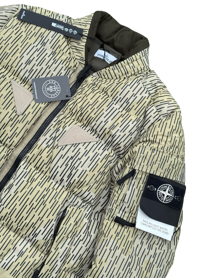 Stone Island Naslan Light Watro Camo Reflective Down