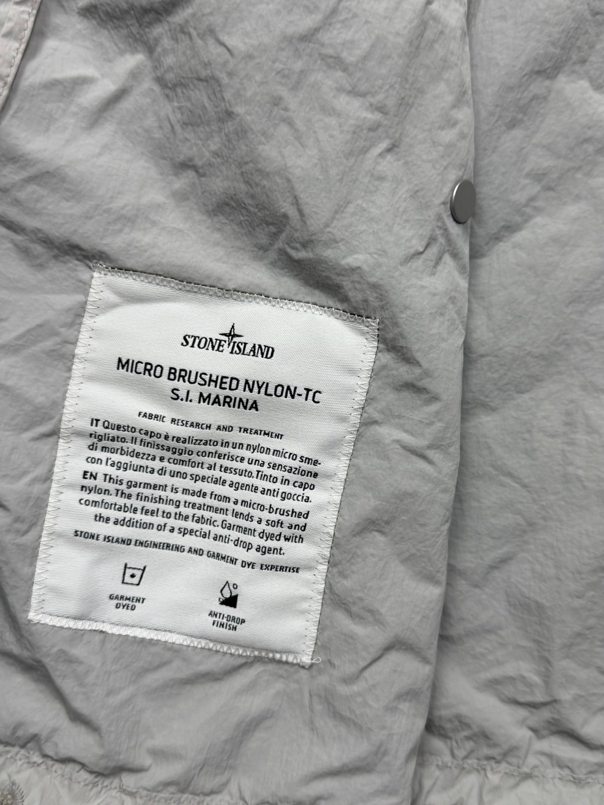 Stone Island Micro Brushed Nylon-TC S.I. Marina
