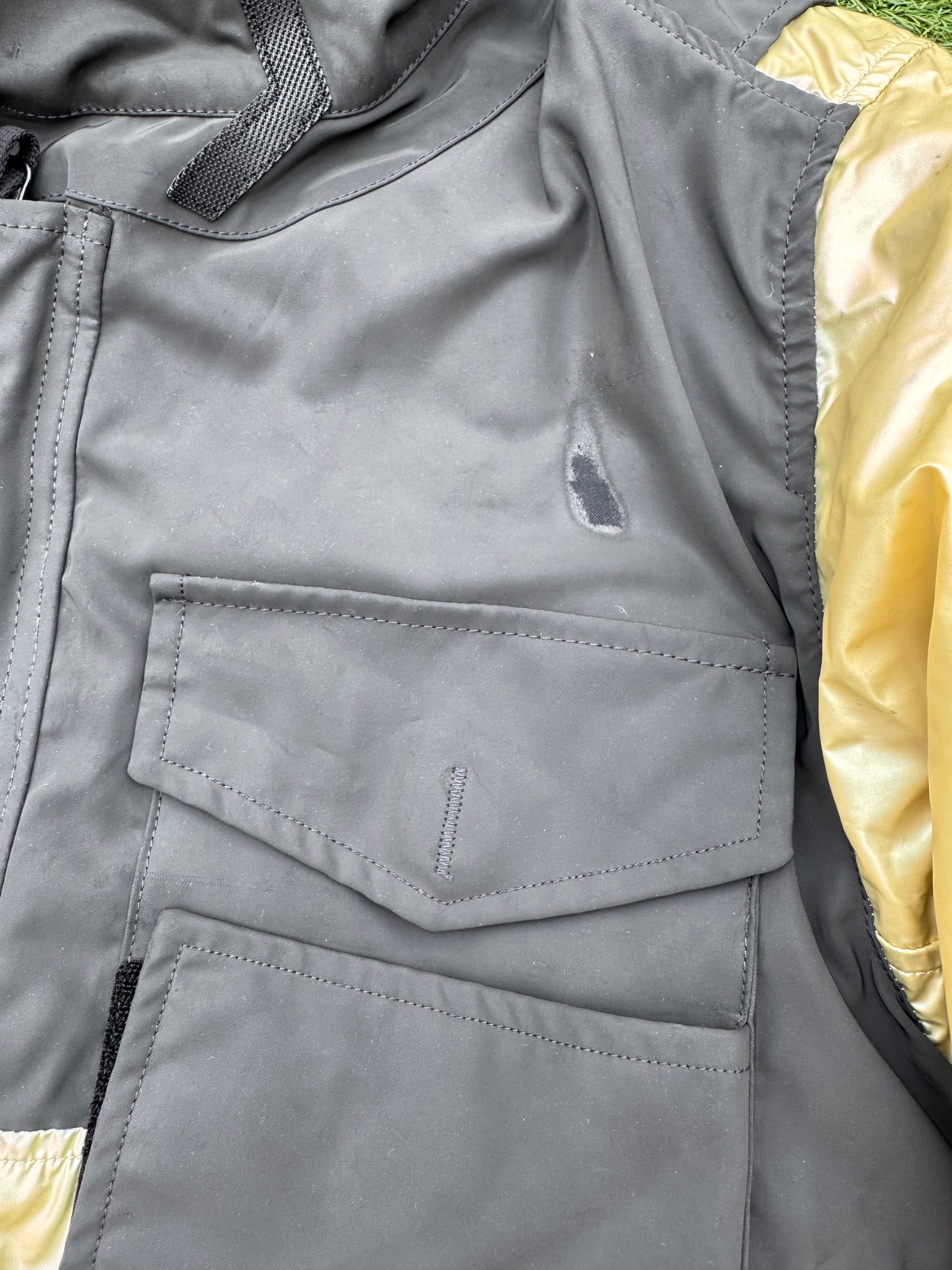 Stone Island Iridescent Coating Tela With Reflex Mat
