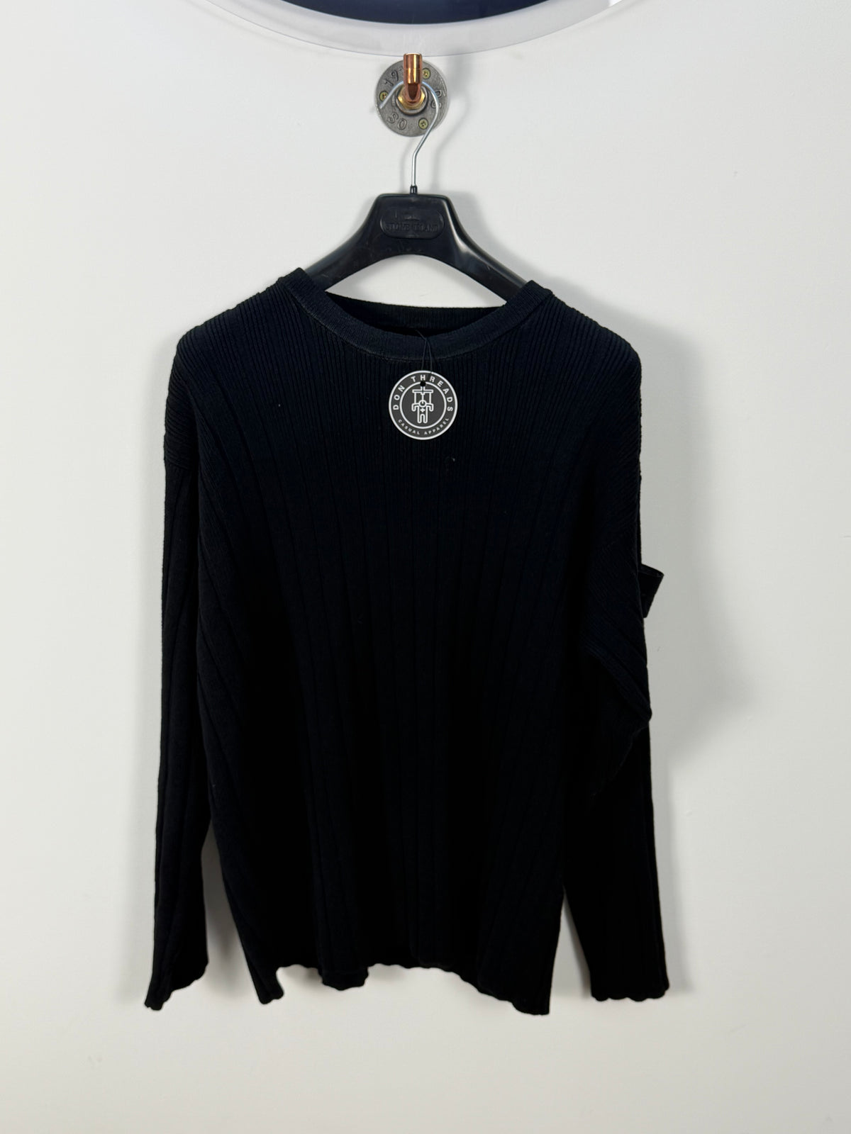 Stone Island Black Ghost Project Ribbed Knit Crewneck