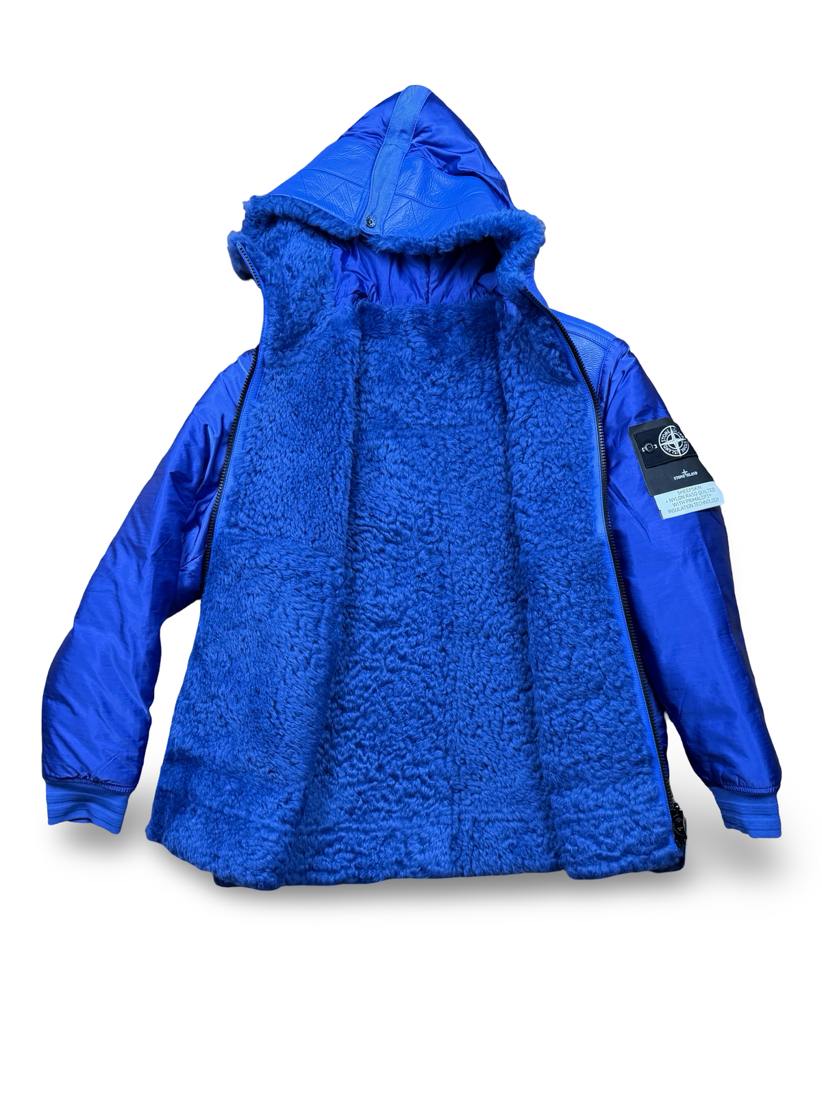 Stone Island Sheepskin + Nylon Raso Quilted With Primaloft Insulation Technology