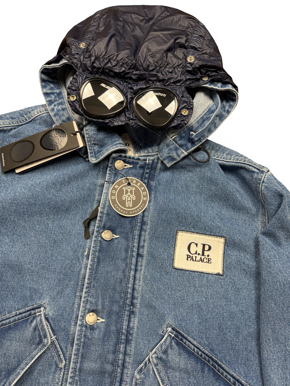 CP Company x Palace Denim 14 3/4Oz 3 in 1 Goggle Jacket