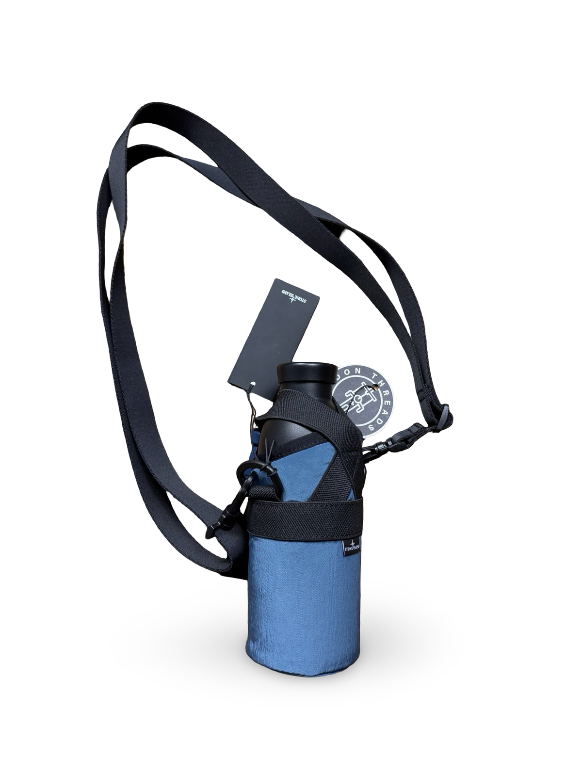 Stone Island Stainless Steel Bottle in Blue nylon metal Pouch