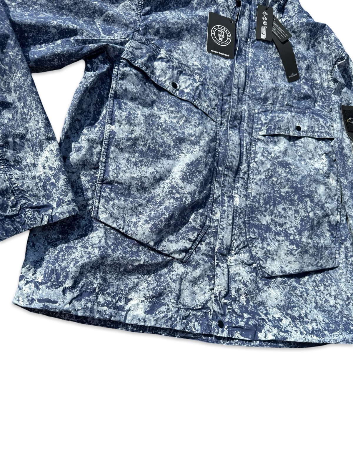 Stone Island White Pigment On Tela Parachute Stretch-TC