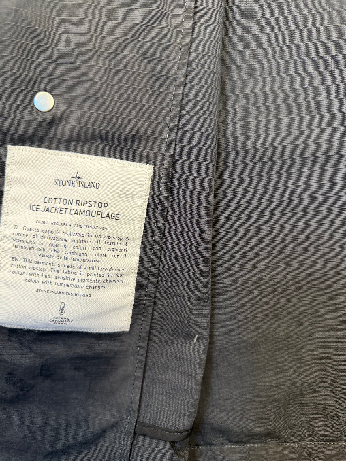 Stone Island x Supreme Cotton Ripstop Ice Jacket Camouflage