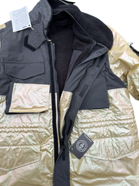 Stone Island Iridescent Coating Tela With Reflex Mat