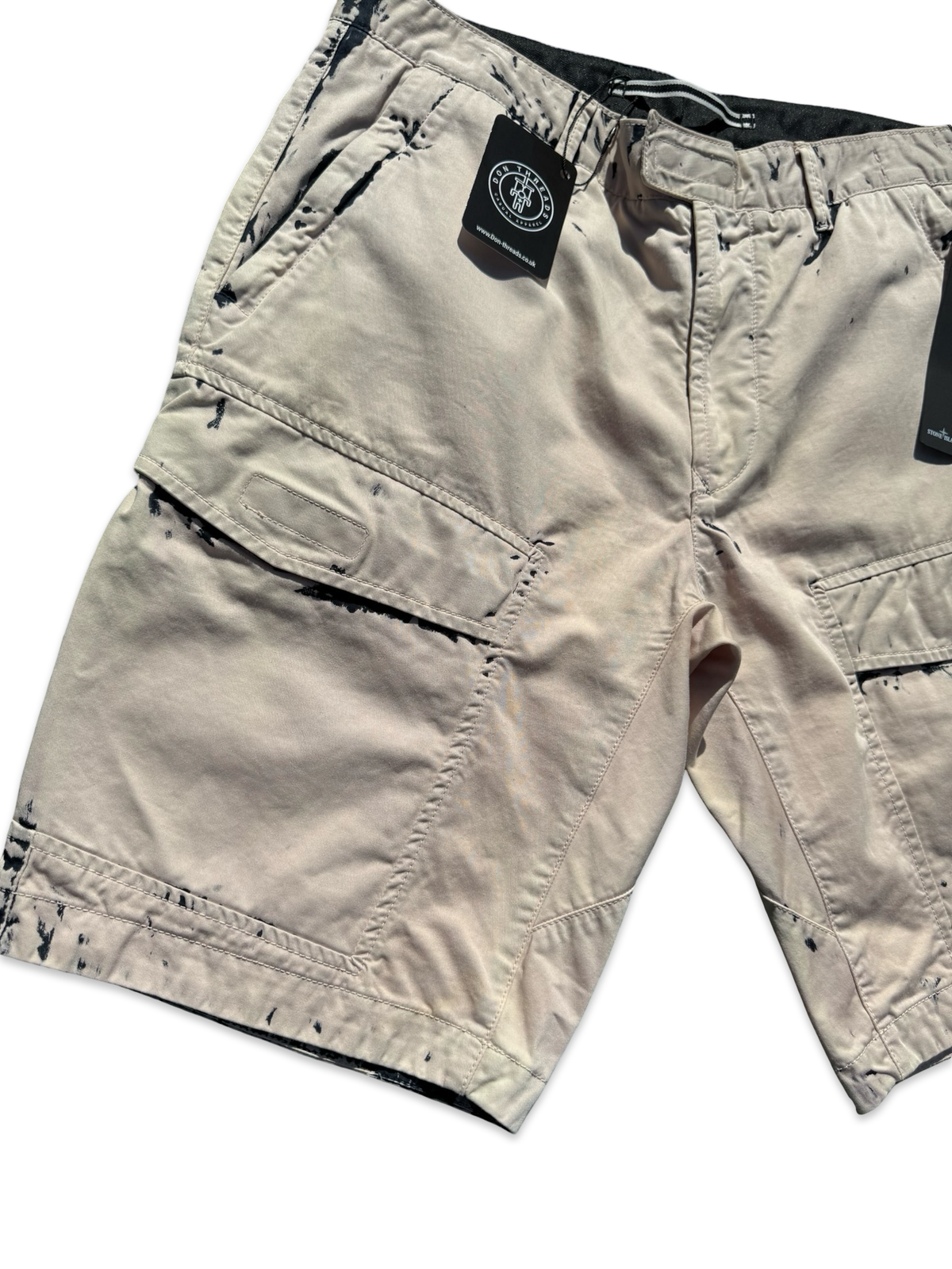 Stone Island Hand Corrosion Cargo Shorts