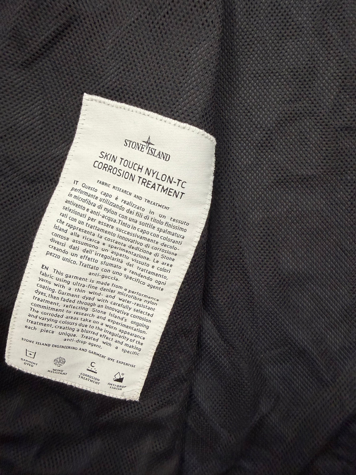 Stone Island Skin Touch Nylon-TC Corrosion Treatment