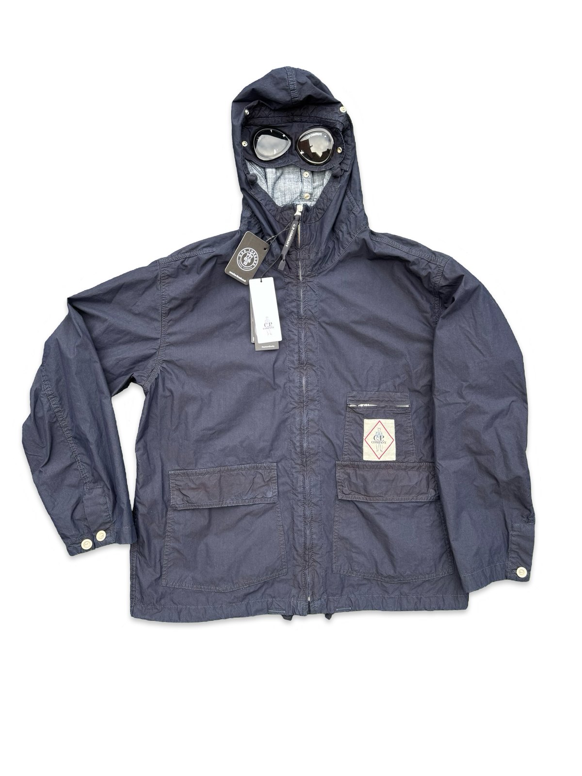 CP Company 50 Fili Indigo Goggle Jacket