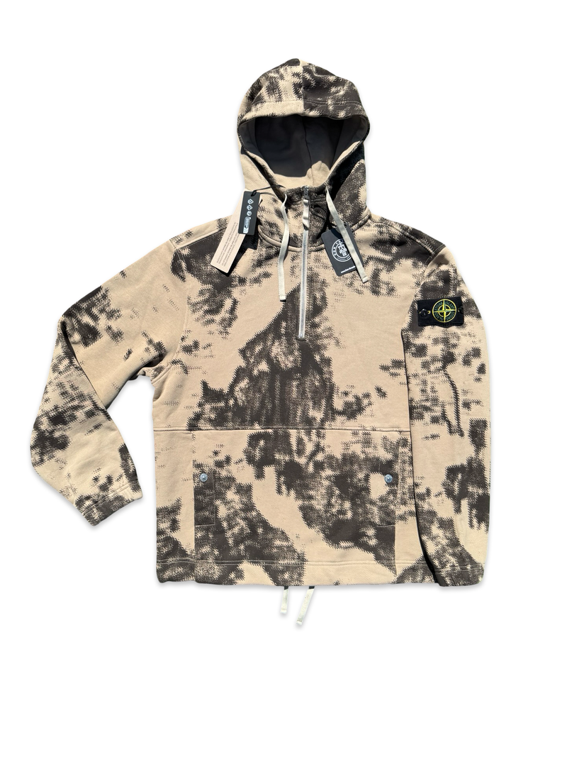 Stone Island Camo Half Zip Hoodie