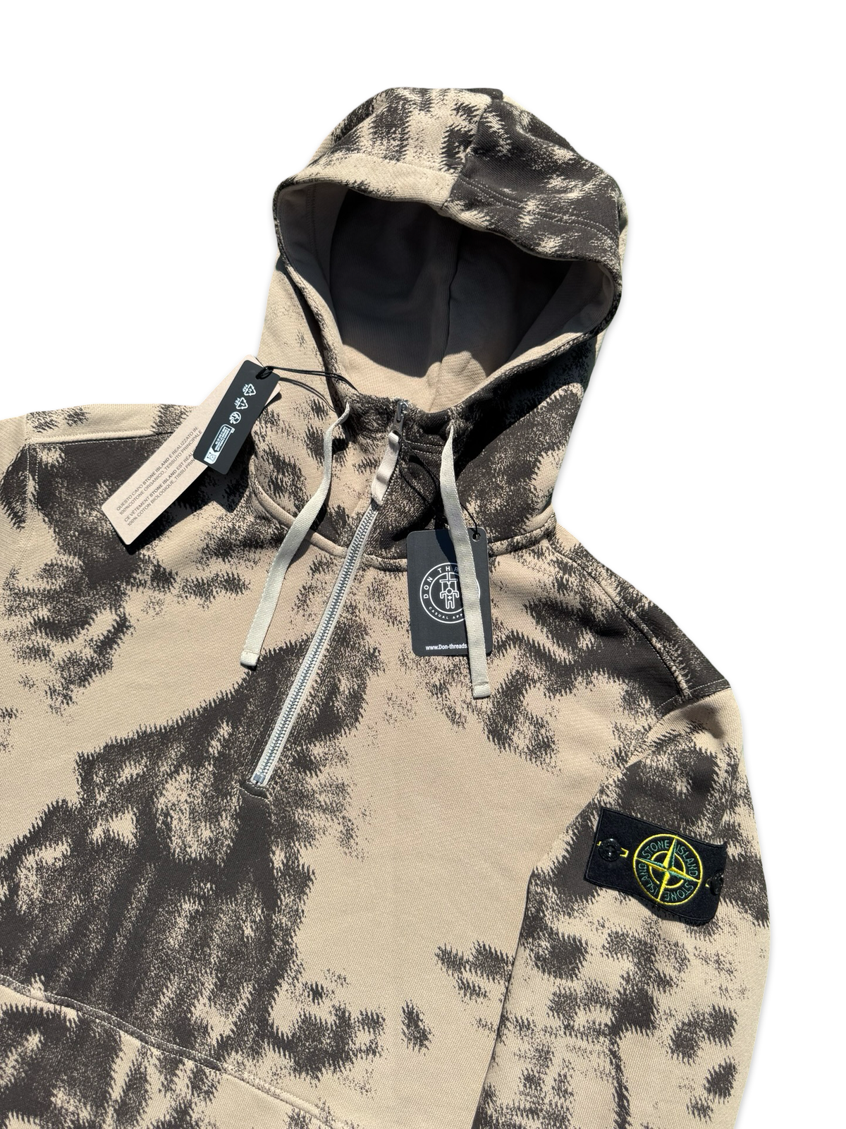 Stone Island Camo Half Zip Hoodie