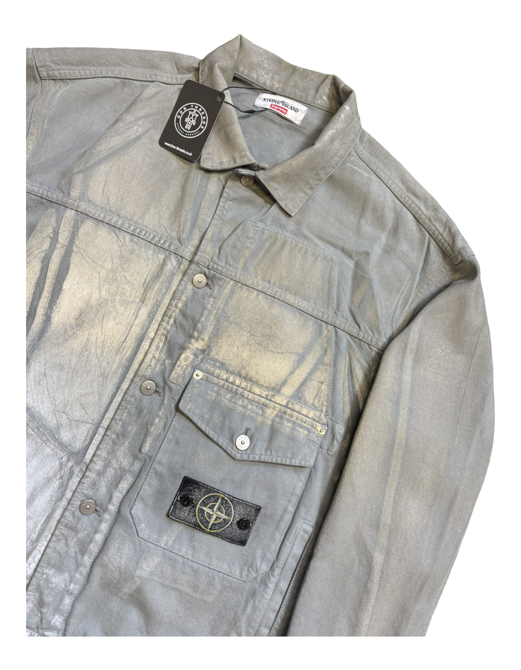 STONE  Supreme デニムジャケット FW23 Supreme Stone Island Denim Trucker Jacket (Supreme
