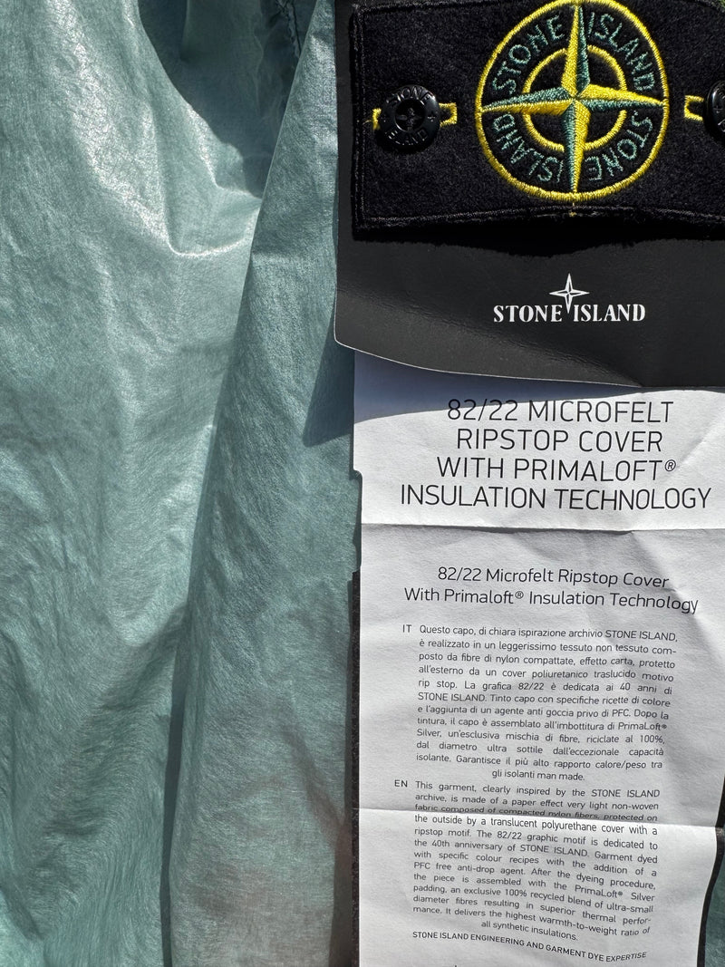 Stone Island 40th Anniversary 82/22 Microfelt Ripstop Cover With Primaloft Insulation Technology