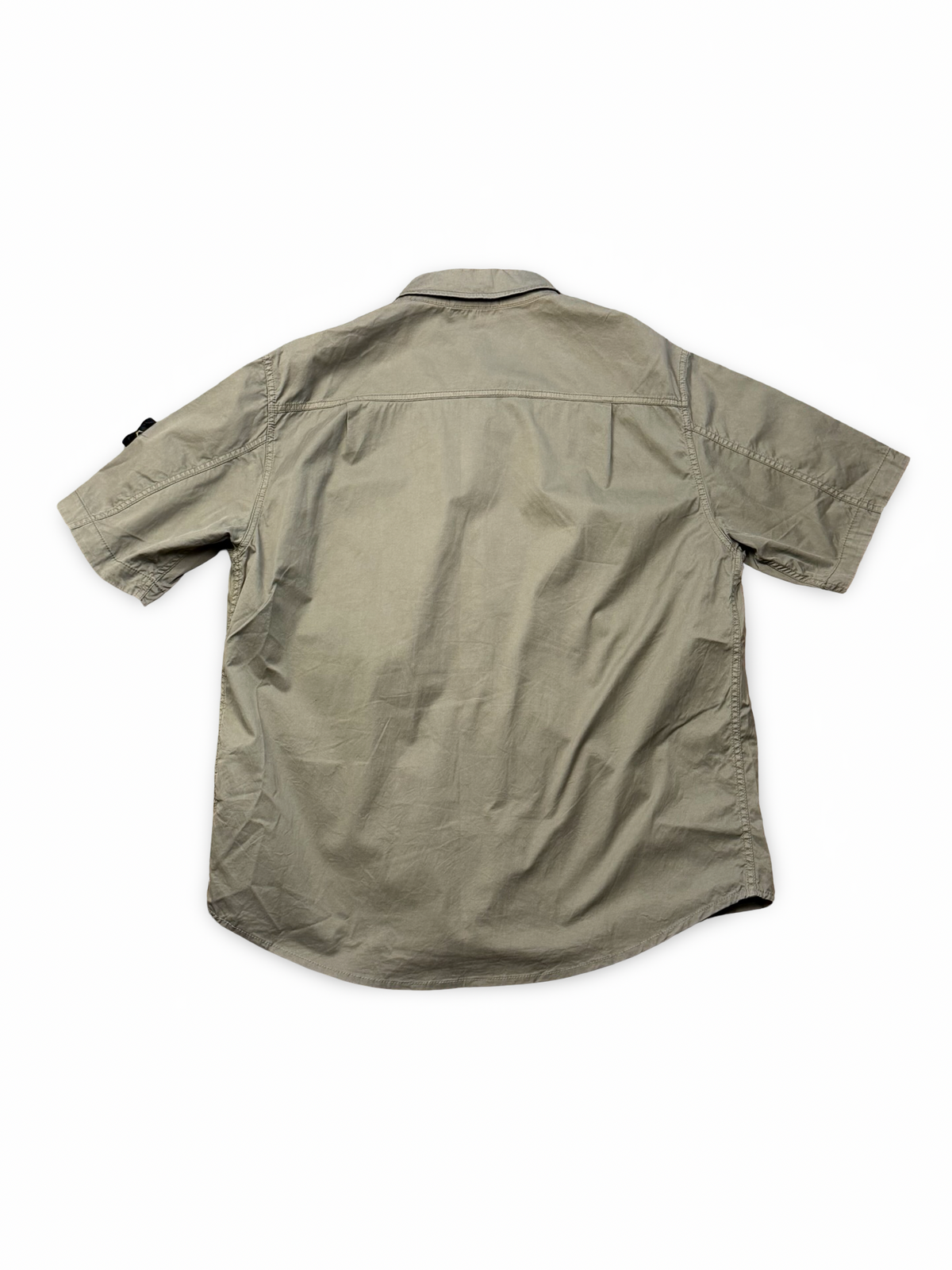 Stone Island Cotton Canvas Short Sleeve Overshirt