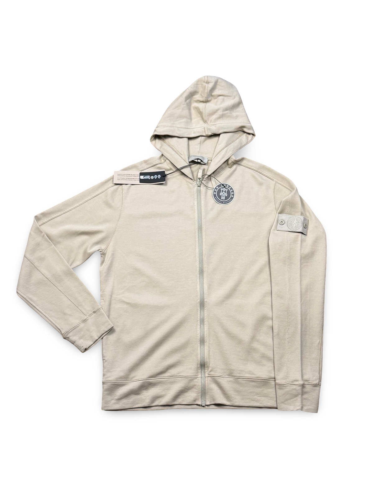 Stone Island Ghost Piece Zip Up Hoodie