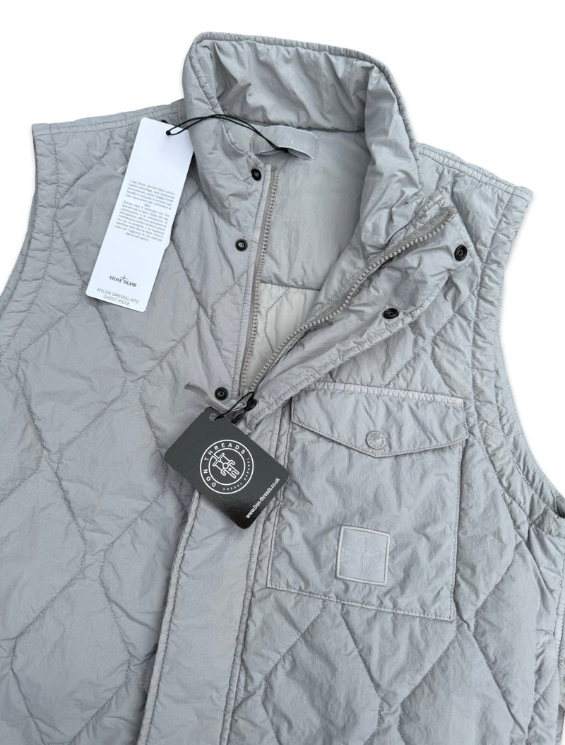 Stone Island Ghost Project Nylon Smerigliato Gilet With Primaloft TC