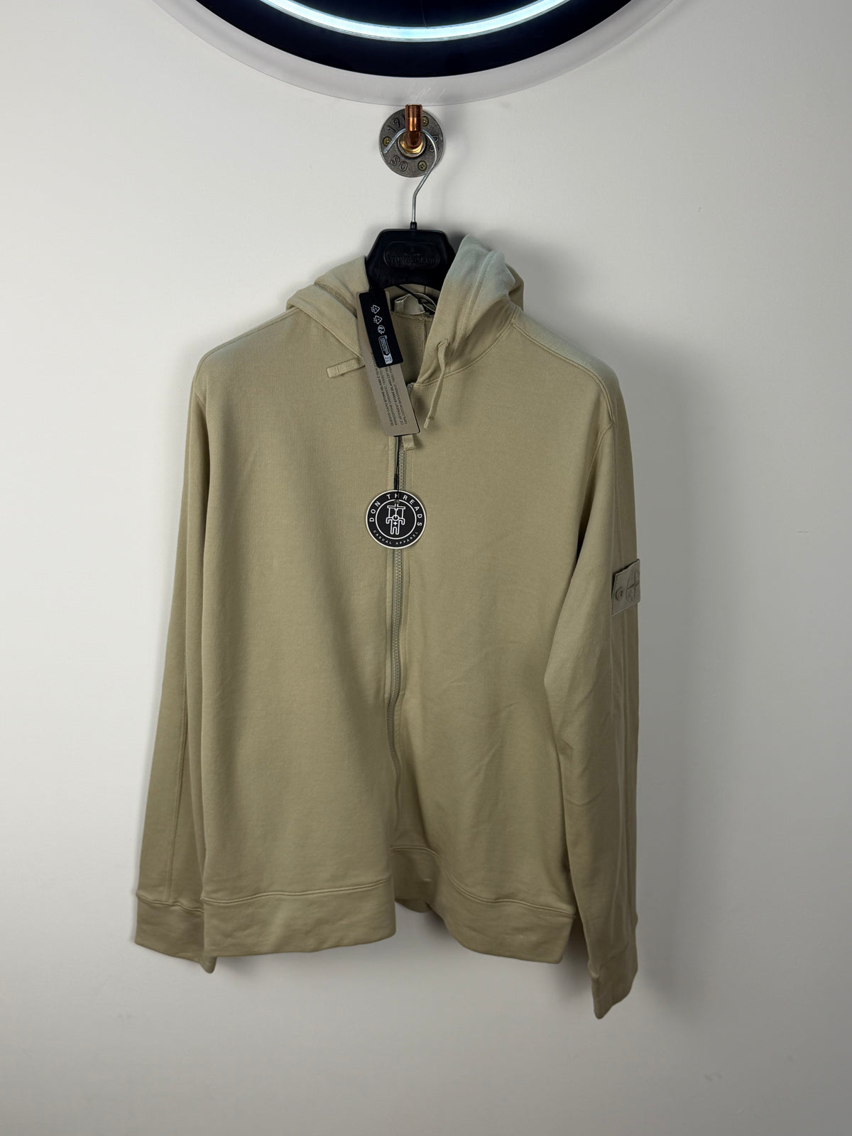 Stone Island Ghost Piece Zip Up Hoodie