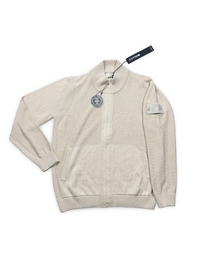 Stone Island Ghost Piece Cotton Cashmere Zip Up