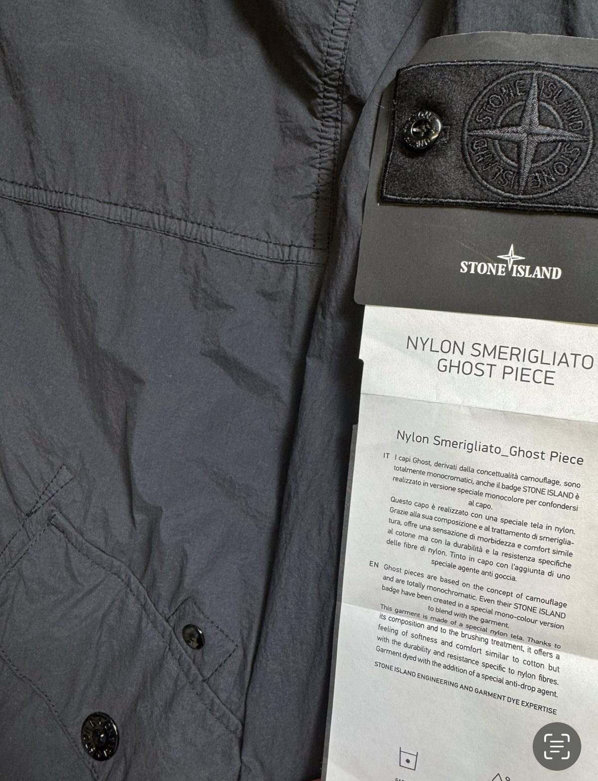 Stone Island Ghost Project Nylon Smerigliato Ghost Piece