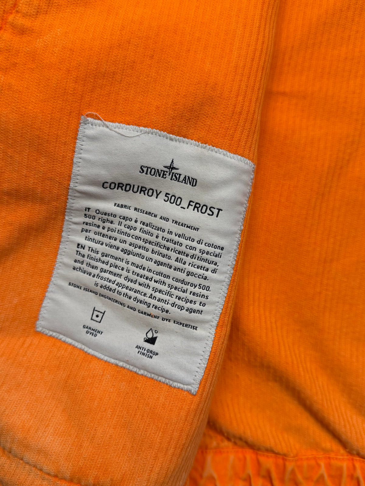 Stone Island x Supreme Corduroy 500_Frost