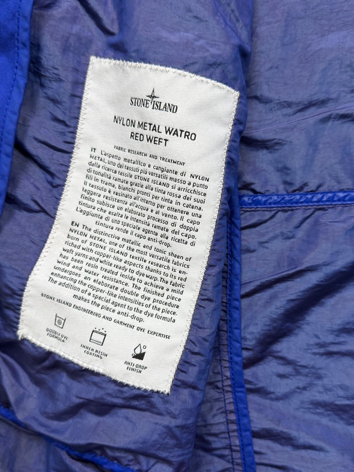 Stone Island Nylon metal Watro Red Weft