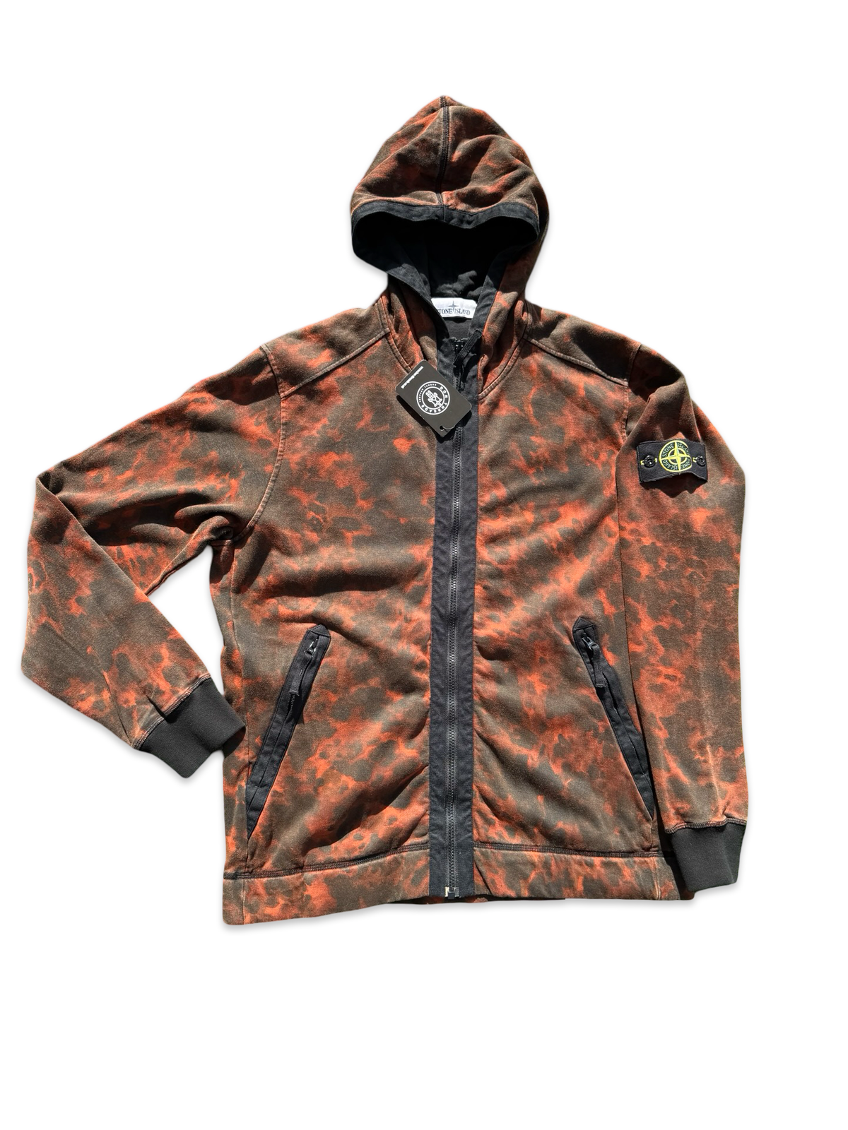 Stone Island Tortoise Shell OVD Zip Up Hoodie – DON Threads