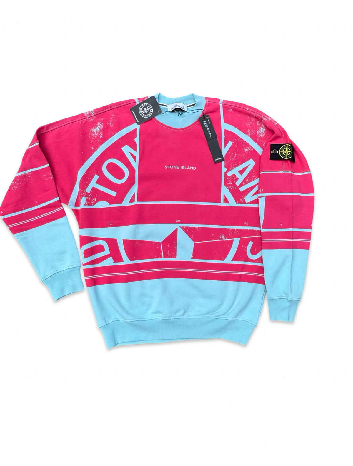Stone Island Mosaic Print Crewneck