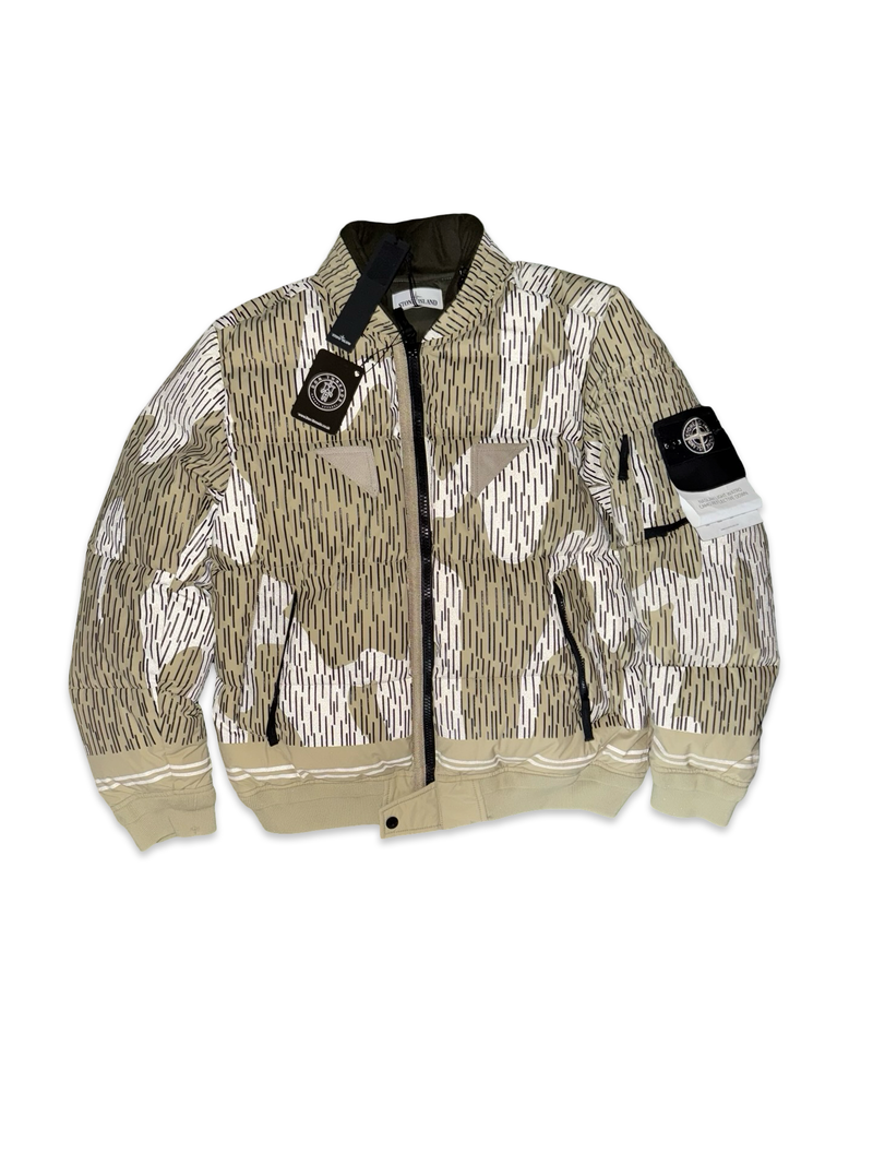 Stone Island Naslan Light Watro Camo Reflective Down