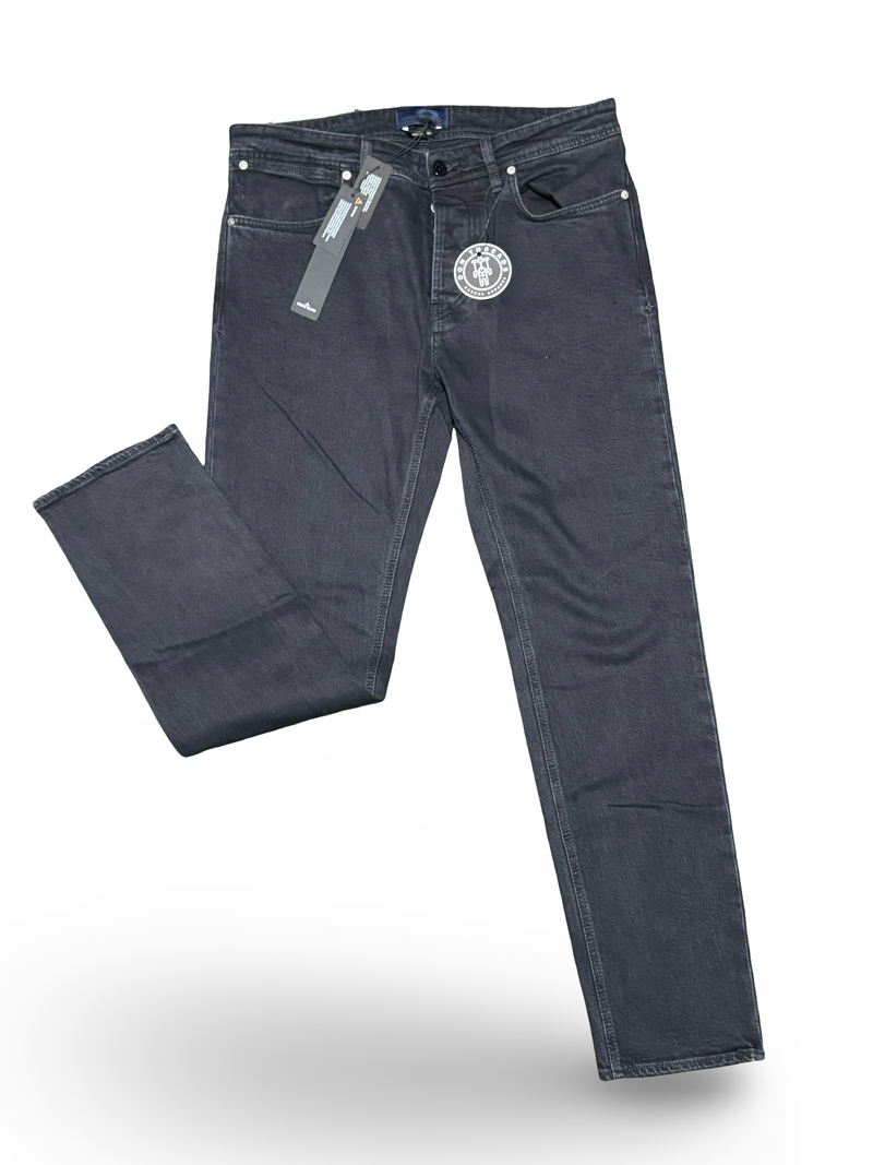 Stone Island Stretch Black Denim - Rinsed Jeans Type Slim