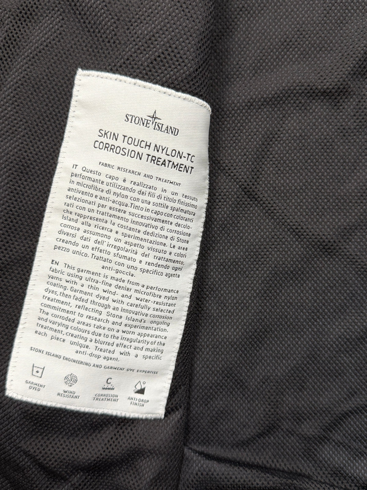 Stone Island Skin Touch Nylon-TC Corrosion Treatment