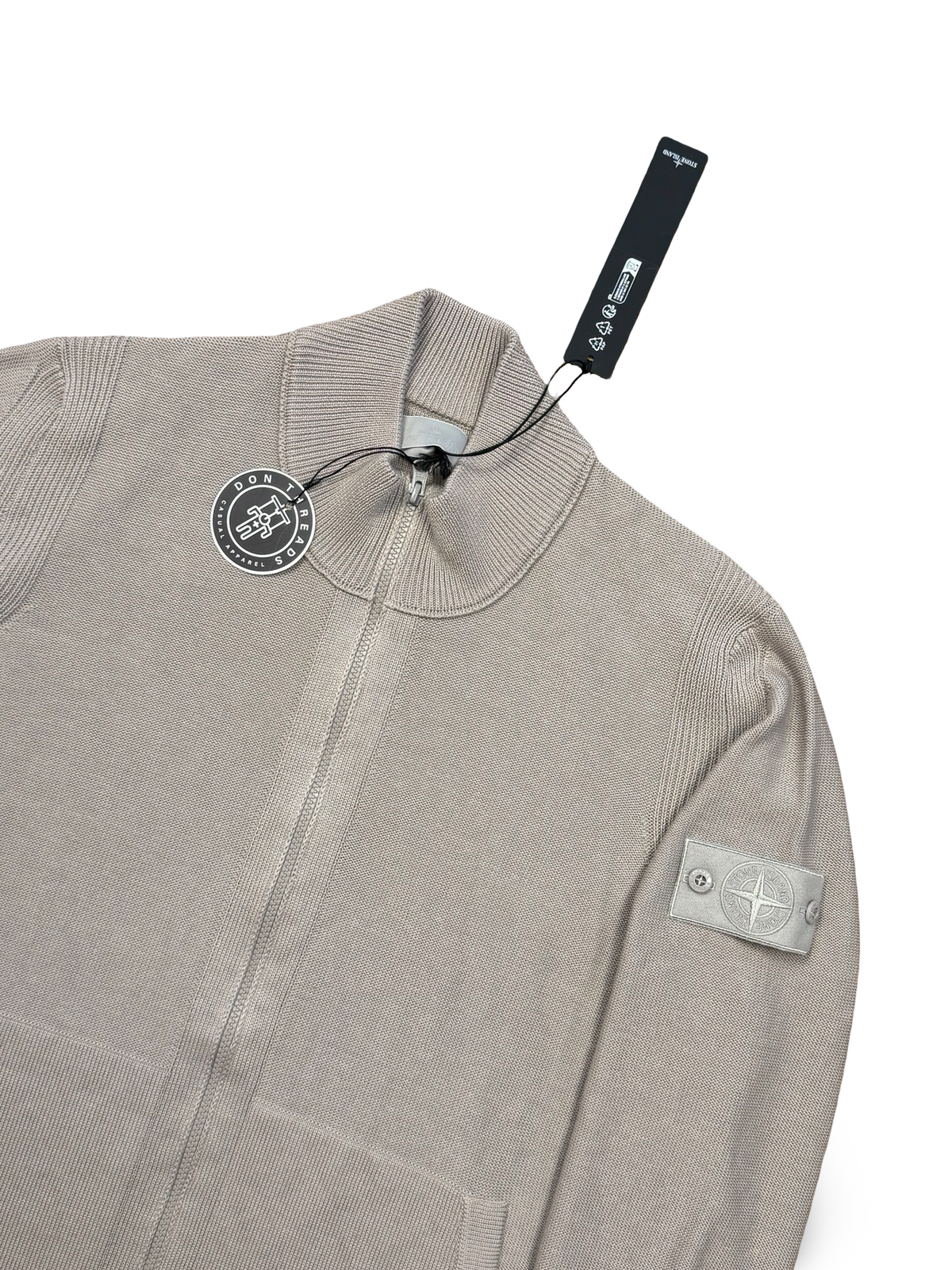 Stone Island Ghost Piece Cotton Cashmere Zip Up