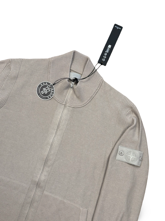 Stone Island Ghost Piece Cotton Cashmere Zip Up
