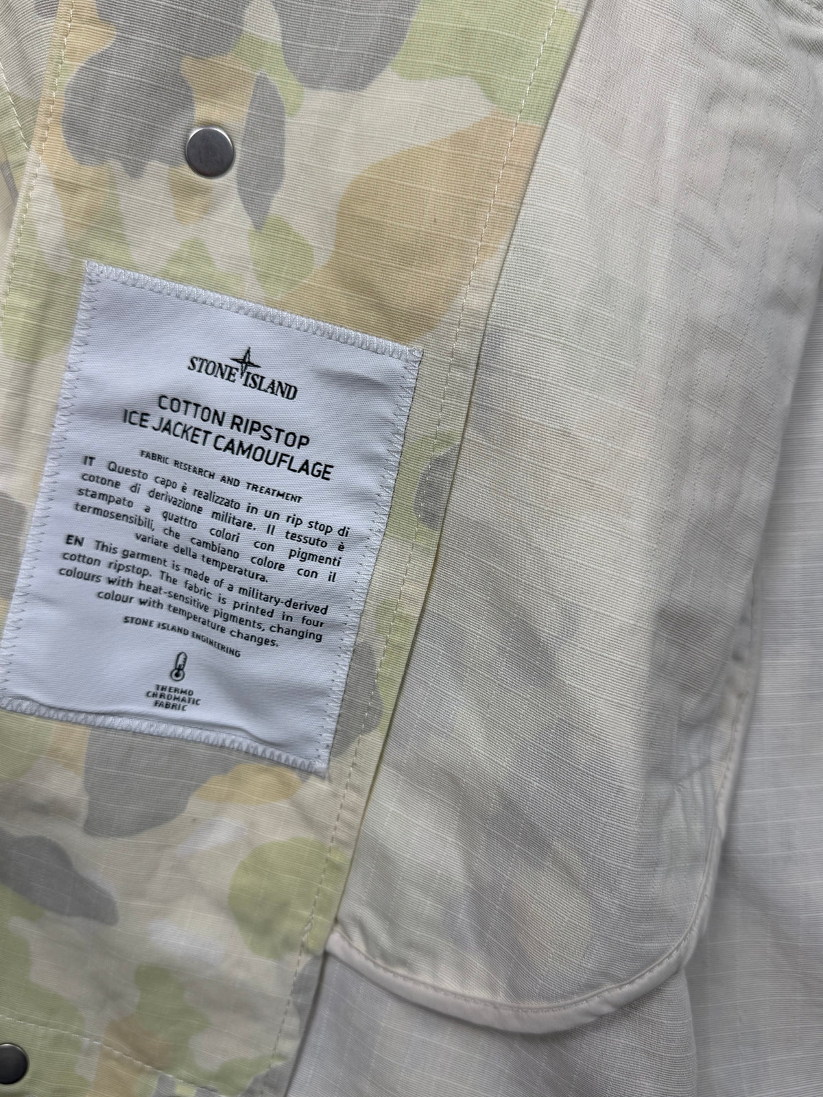 Stone Island x Supreme Cotton Ripstop Ice Jacket Camouflage