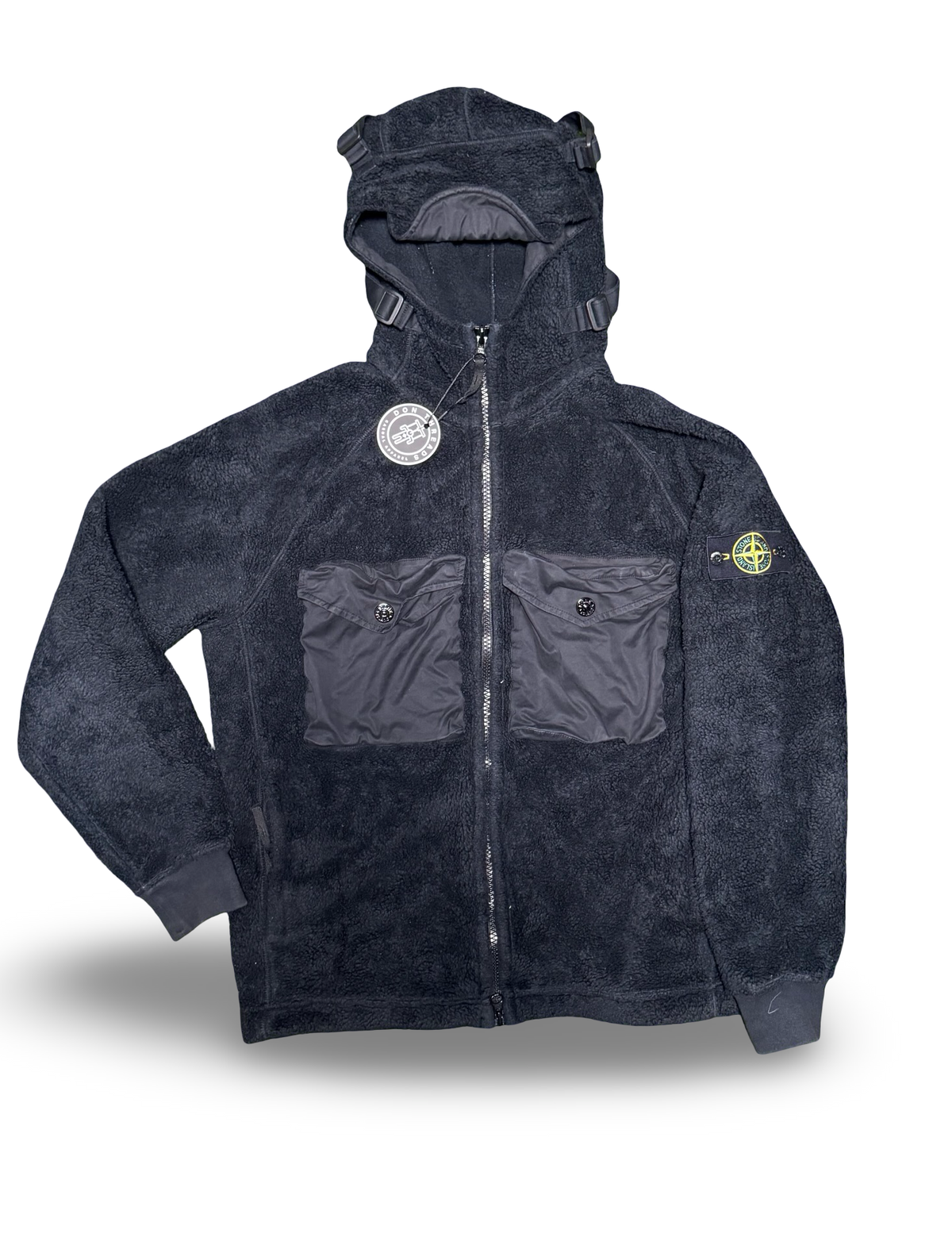 Stone Island Double Pocket Teddy Fleece Zip Up