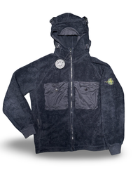 Stone Island Double Pocket Teddy Fleece Zip Up