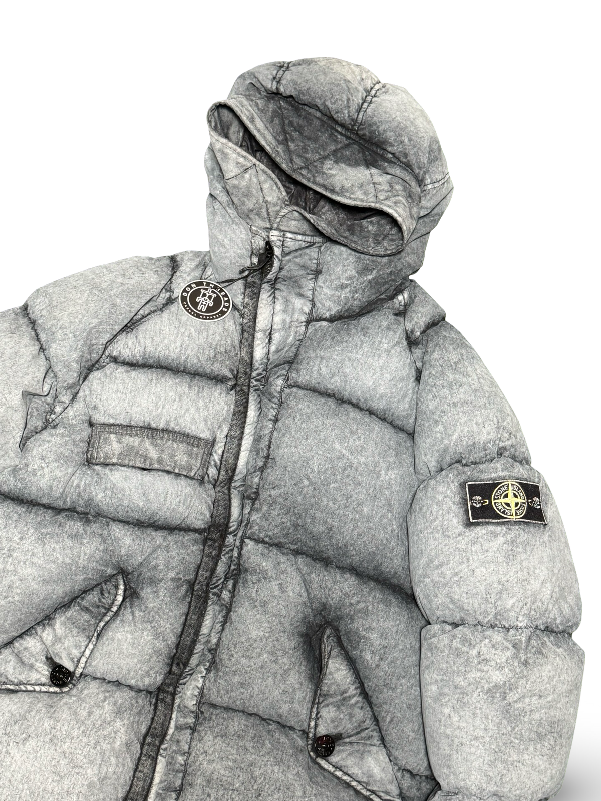 Stone Island Tela Nylon Down With Dust Colour Frost Finish