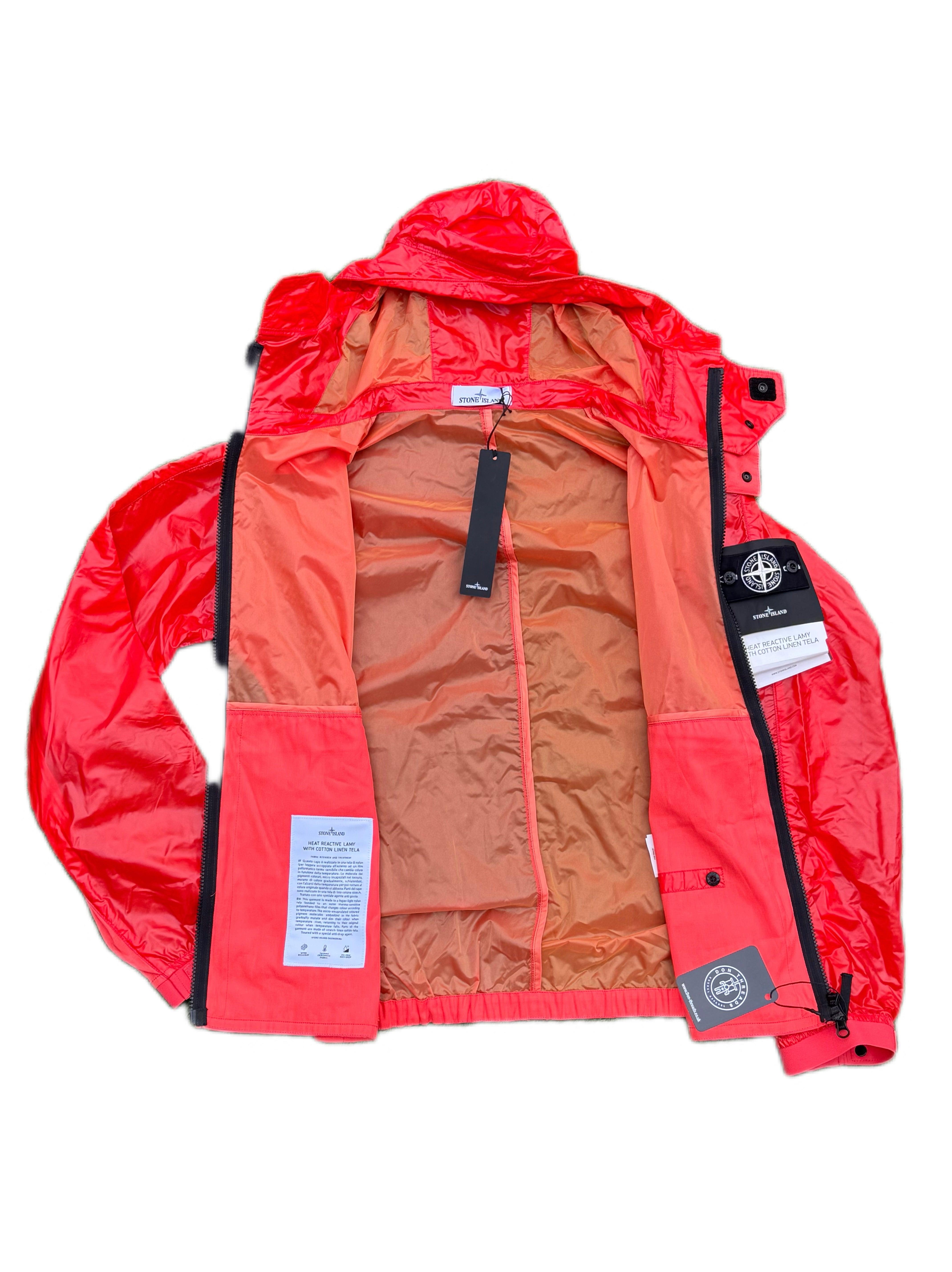 ジャケット・アウター STONE  22ss HEAT REACTIVE LAMY Stone Island Heat Reactive Lamy Cotton Linen Tela Jacket Blue