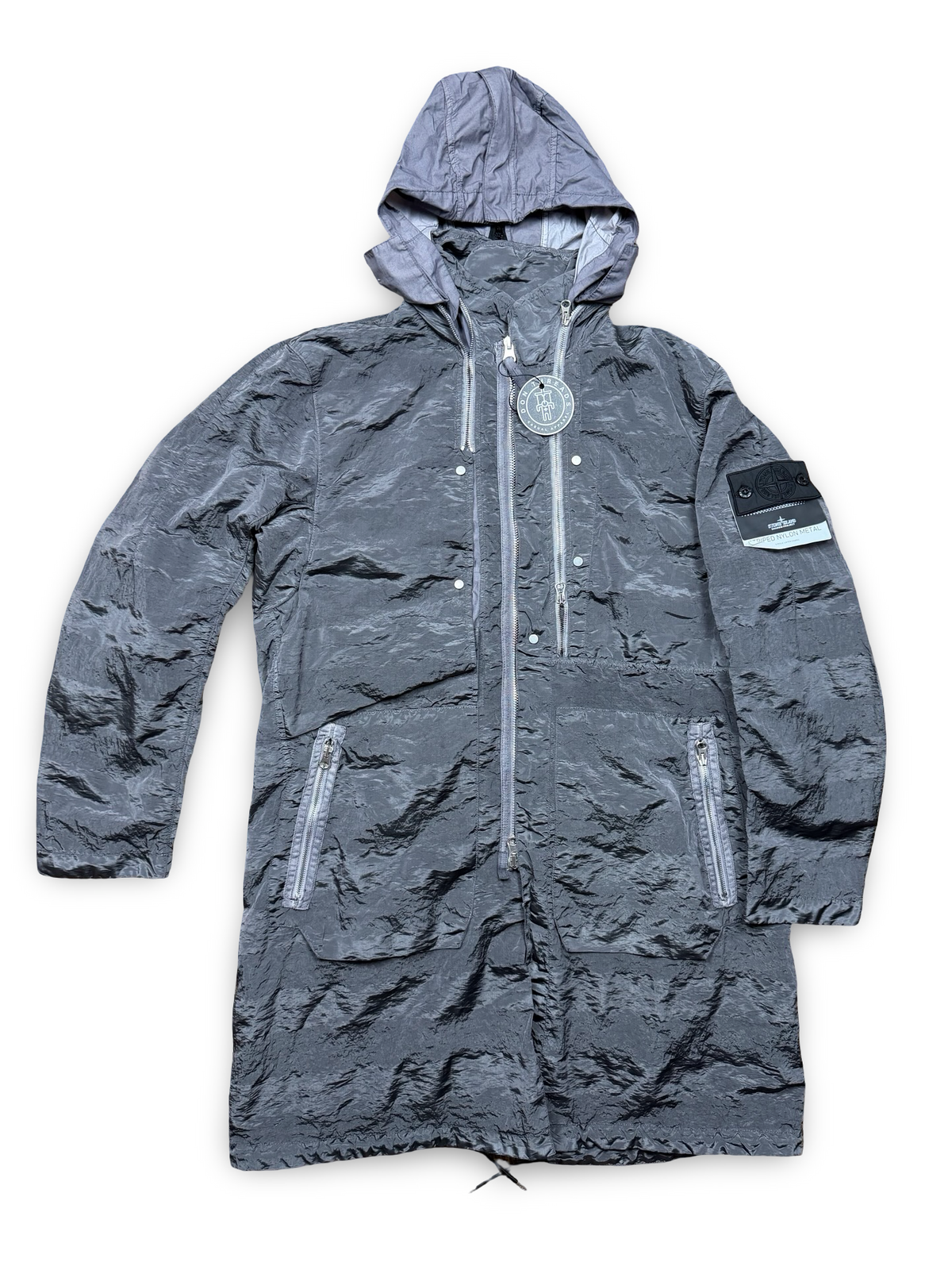 Stone Island Stripped Nylon Metal Parka