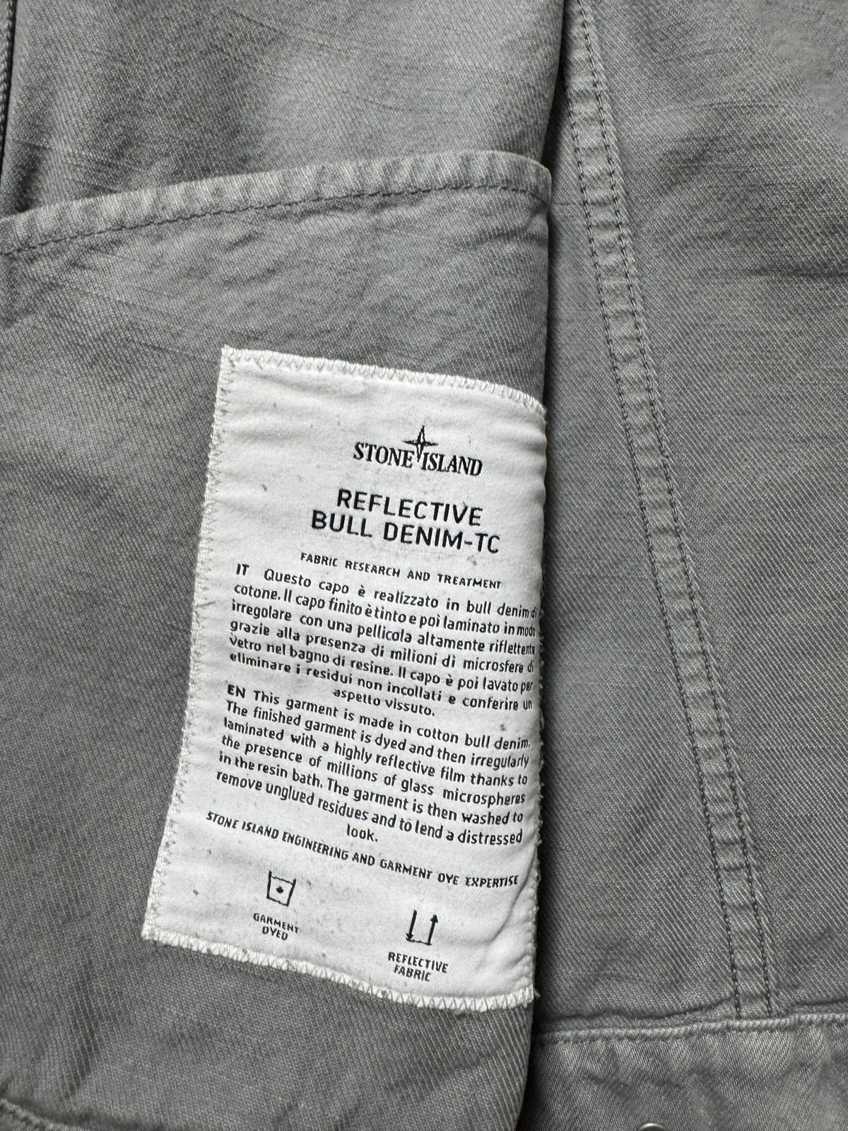 Stone Island Reflective Bull Denim-TC