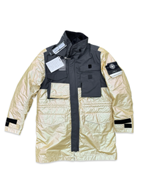 Stone Island Iridescent Coating Tela With Reflex Mat